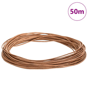 Braune Lederschnur Ø1mm, 50m
