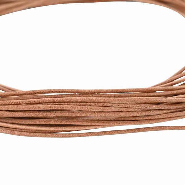 Braune Lederschnur Ø2mm, 5m