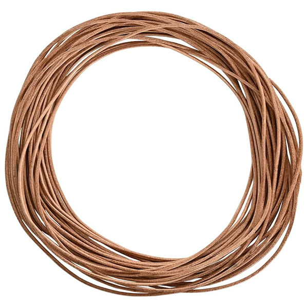 Braune Lederschnur Ø2 mm x 10 m
