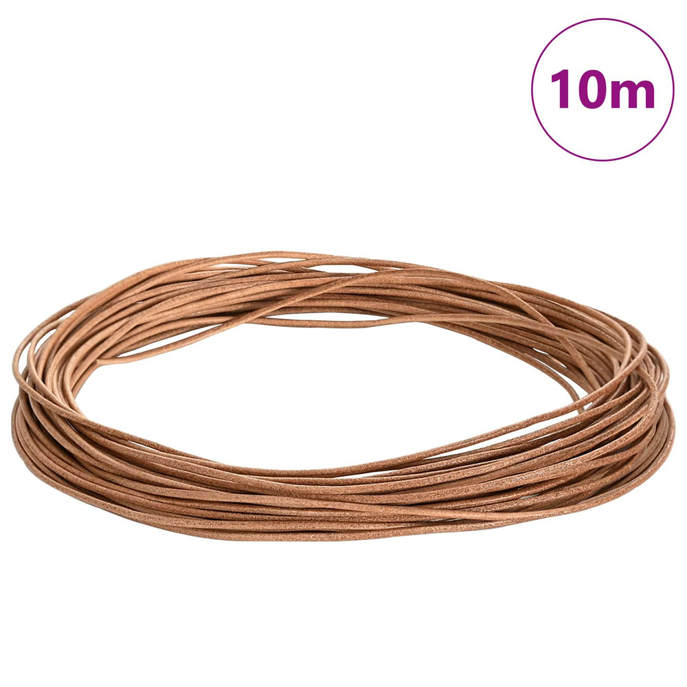 Braune Lederschnur Ø2 mm x 10 m