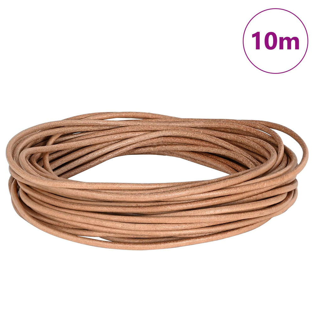 Braune Lederschnur Ø2,5 mm x 10 m
