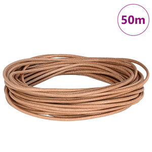 Braune Lederschnur Ø2,5 mm x 50 m