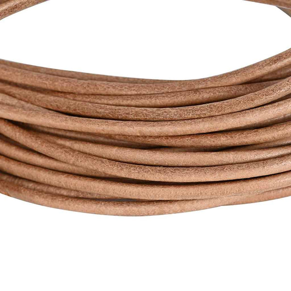 Braune Lederschnur Ø3 mm x 50 m