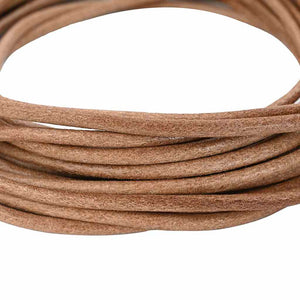 Braune Lederschnur Ø4 mm x 5 m