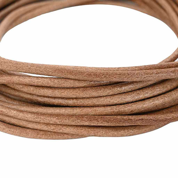 Braune Lederschnur Ø4 mm x 5 m