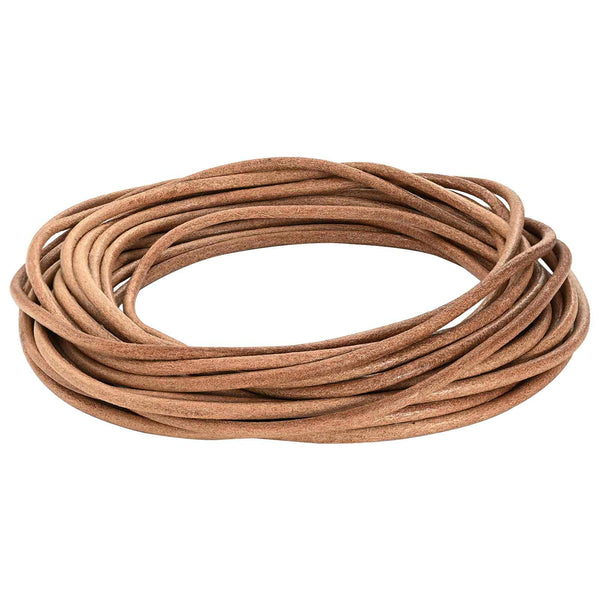 Braune Lederschnur Ø4 mm x 10 m