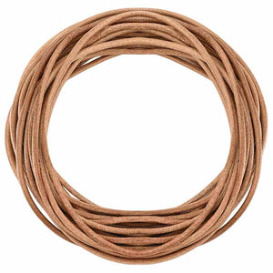 Braune Lederschnur Ø4 mm x 10 m
