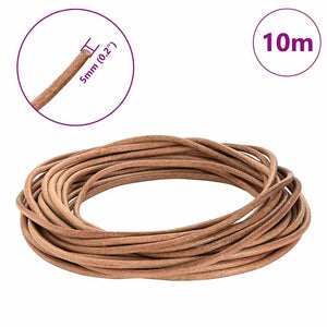 Braune Lederschnur Ø5 mm x 10 m