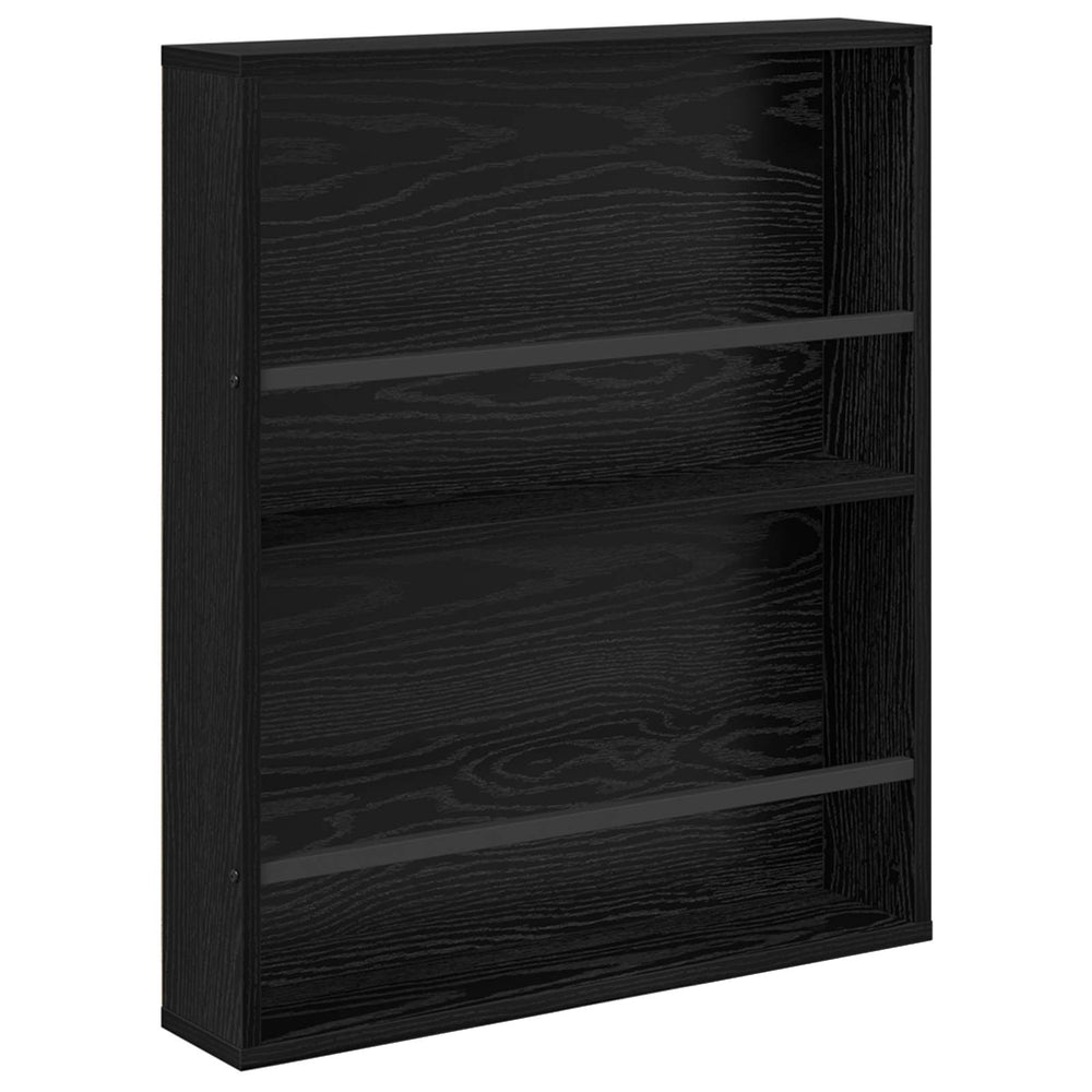 Magazinregal Schwarz Eiche 60x12x70cm
