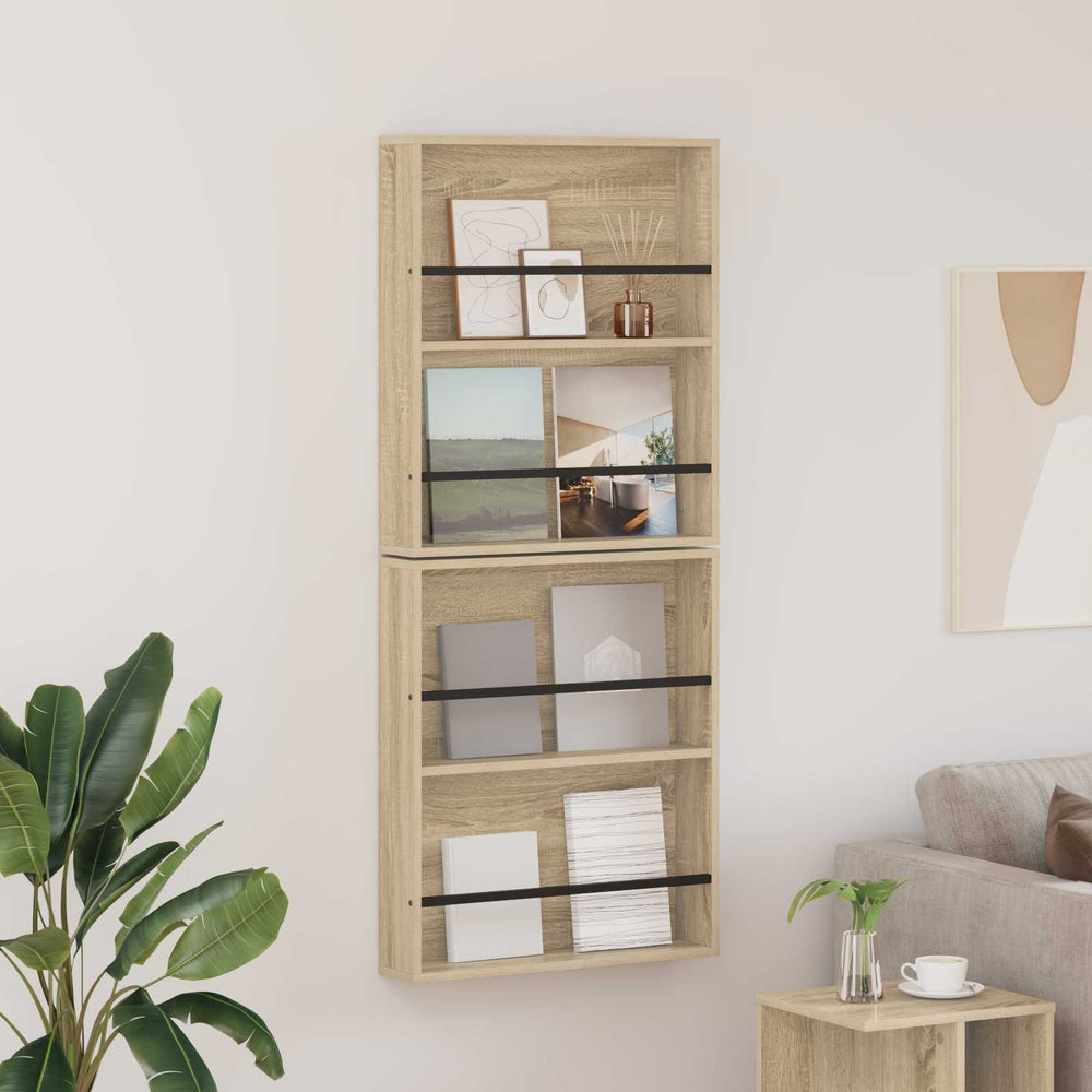 Magazinregal 2er Set Sonoma Eiche
