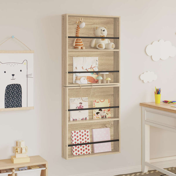 Magazinregal 2er Set Sonoma Eiche