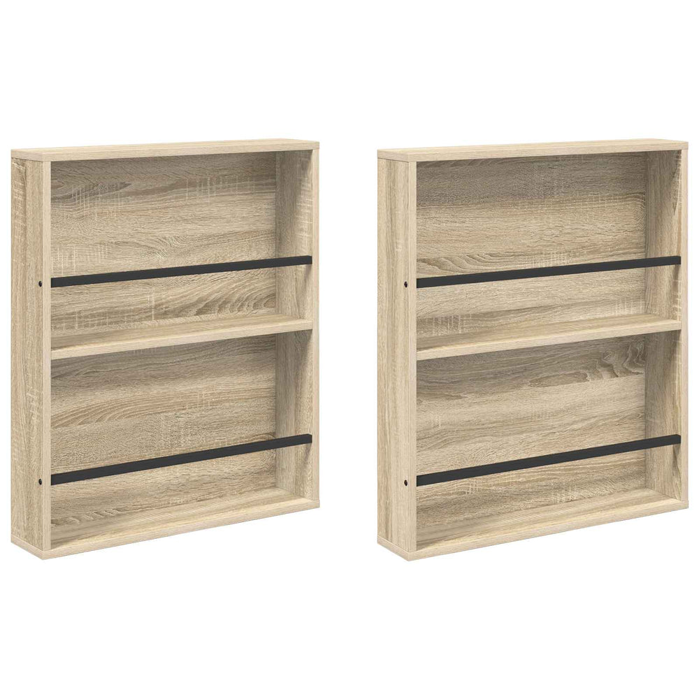 Magazinregal 2er Set Sonoma Eiche