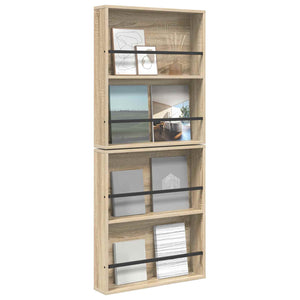 Magazinregal 2er Set Sonoma Eiche