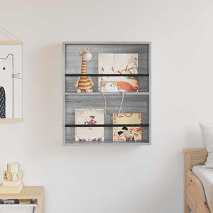 Graues Sonoma Magazinregal Wandmontage