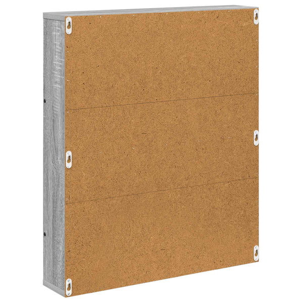 Graues Sonoma Magazinregal Wandmontage