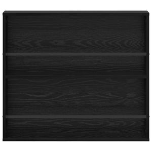 Magazinregal Schwarz Eichenoptik Wandmontage