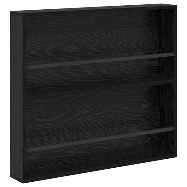 Magazinregal Schwarz Eichen-Optik, 2er-Set