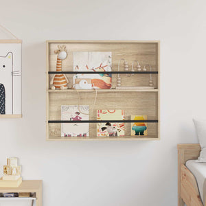 Magazinregal Sonoma-Eiche Wandmontage