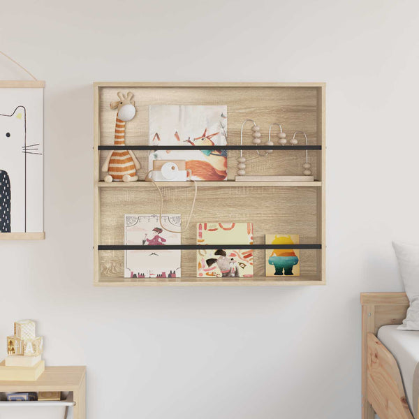 Magazinregal Sonoma-Eiche Wandmontage