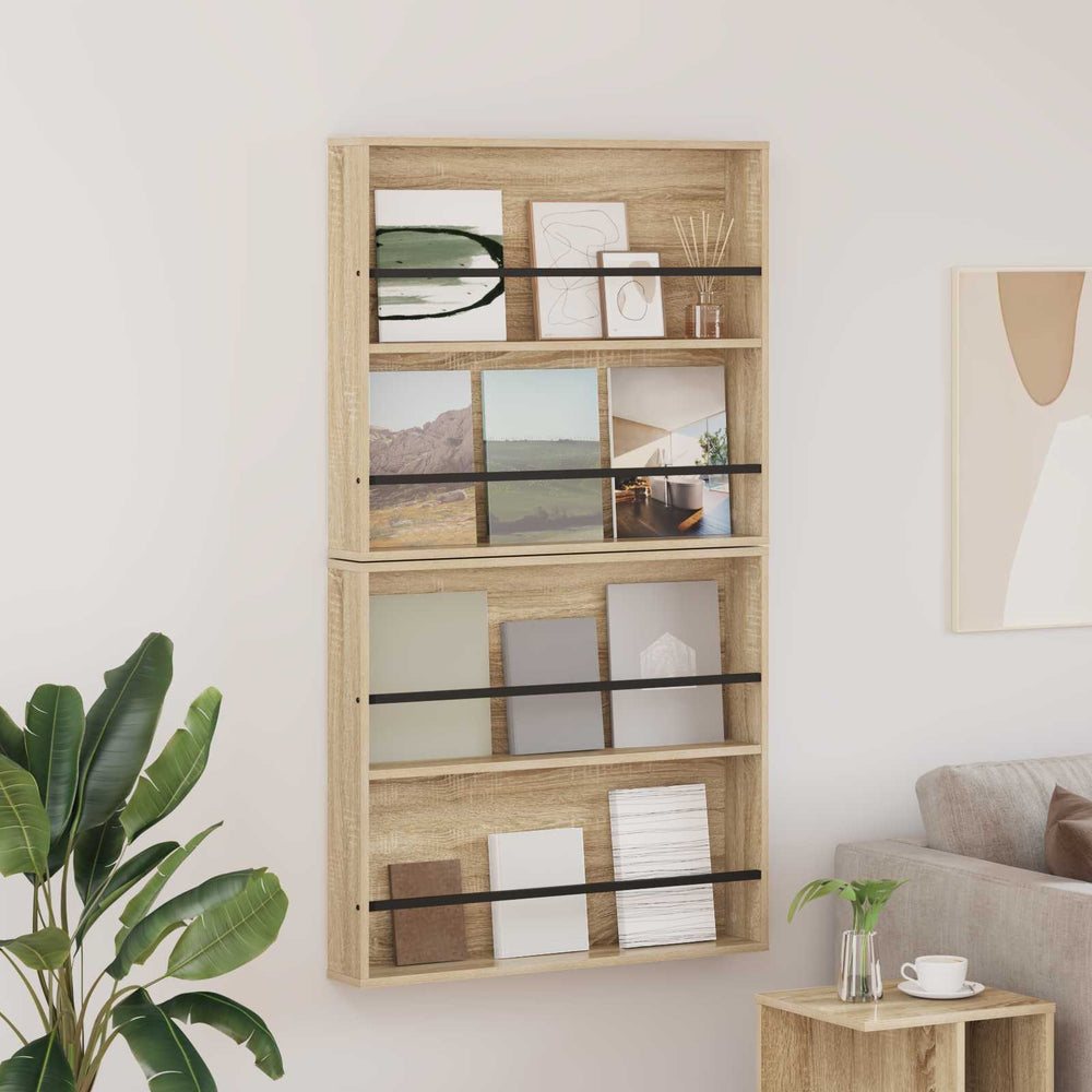 Magazinregal Sonoma-Eiche, 2er Set