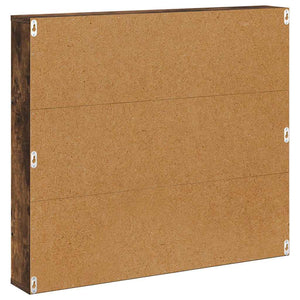 vidaXL Étagère à magazines avec étagère 2 pcs Chêne fumé 80 x 12 x 70 cm