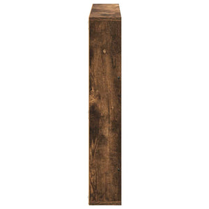 vidaXL Étagère à magazines avec étagère 2 pcs Chêne fumé 80 x 12 x 70 cm