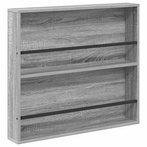 Wandmontiertes Magazinregal, Grau Sonoma, 2er-Set