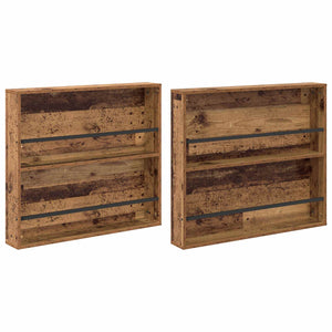 Zeitschriftenregal 2er Set Altholz