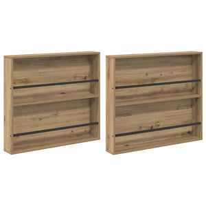 Wandregal Zeitschriftenständer Artisan Eiche 2er Set