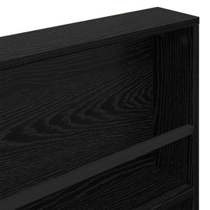 Magazinregal 2er Set Schwarz Eichenoptik