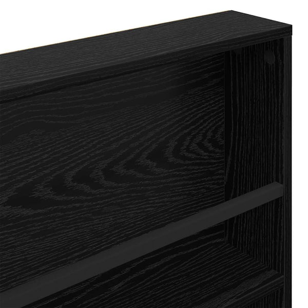 Magazinregal 2er Set Schwarz Eichenoptik