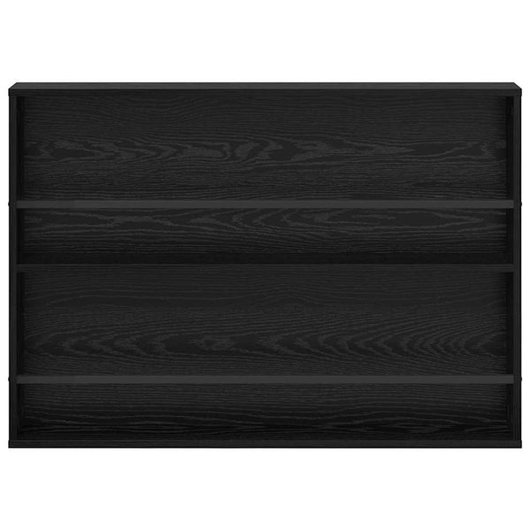 Magazinregal 2er Set Schwarz Eichenoptik
