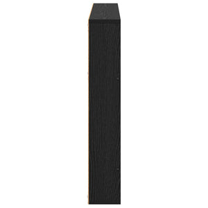 Magazinregal 2er Set Schwarz Eichenoptik