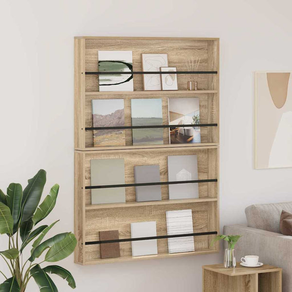 Magazinregal Sonoma-Eiche, 2er-Set