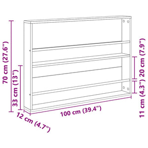 Magazinregal Sonoma-Eiche, 2er-Set