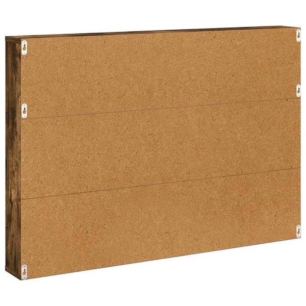 Wandmontiertes Magazinregal Geräucherte Eiche