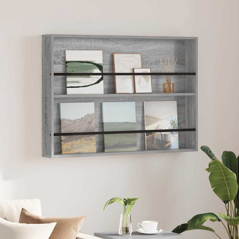 Wandregal Sonoma Grau 100x70 cm