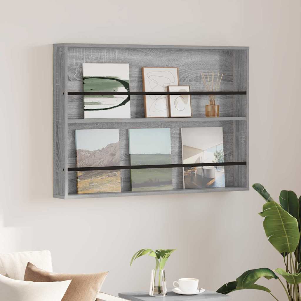 Wandregal Sonoma Grau 100x70 cm
