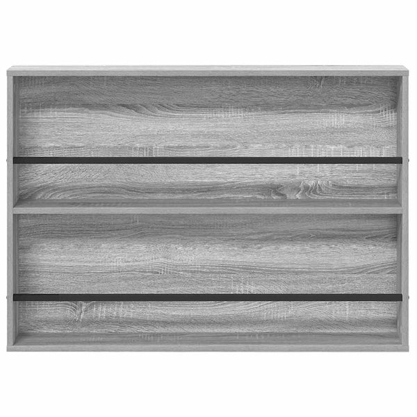 Magazinregal 2er-Set Grau Sonoma 100x70 cm
