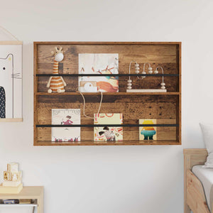 Wand-Zeitschriftenregal Altholz 100x70 cm