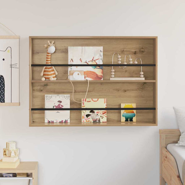 Wand-Magazinregal Artisan Eiche 100x70 cm