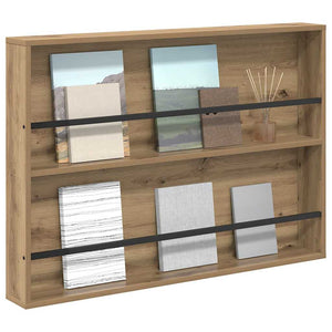 Wand-Magazinregal Artisan Eiche 100x70 cm