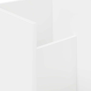 vidaXL Étagère de rangement avec étagère Blanc 35 x 35 x 45 cm Bois d'ingénierie