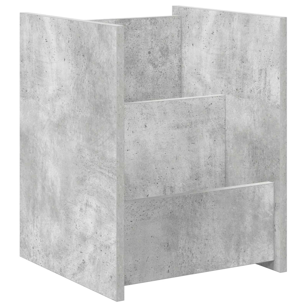 Magazinregal Beton Grau 35x35x45cm