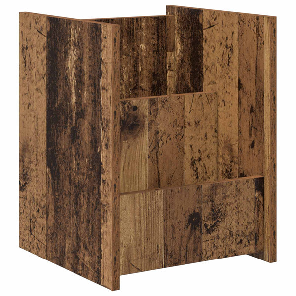 Zeitschriftenregal Altholz 35x35x45 cm