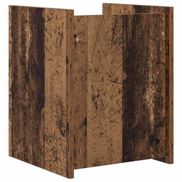 Zeitschriftenregal Altholz 35x35x45 cm