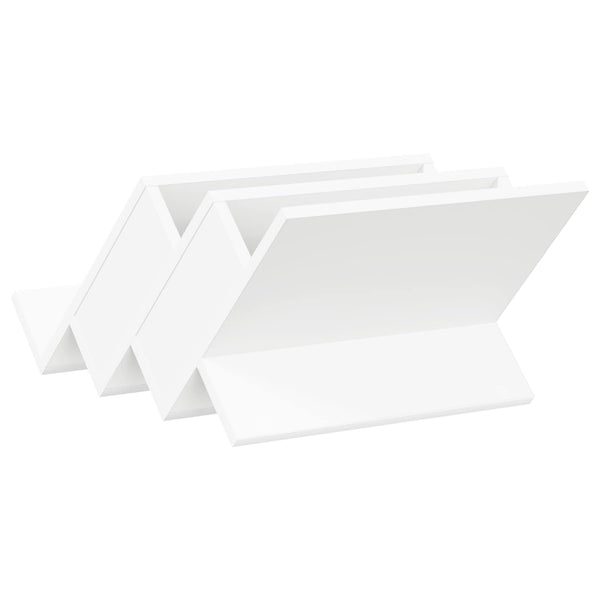 Weißes Magazinregal mit Regal