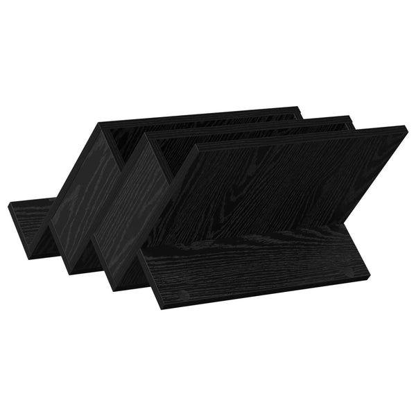 Magazinregal Schwarz Eiche 53x40x28,5 cm