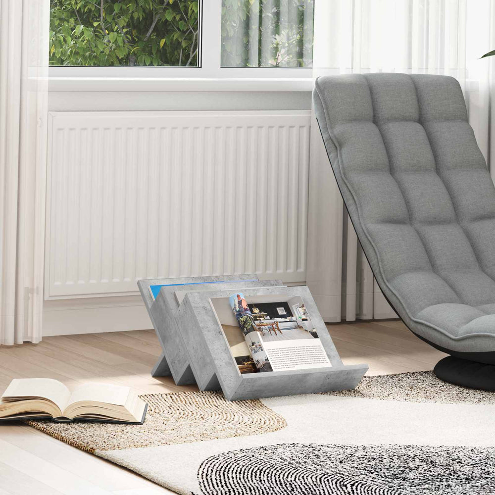 Magazinregal Beton Grau 53x40x28,5 cm