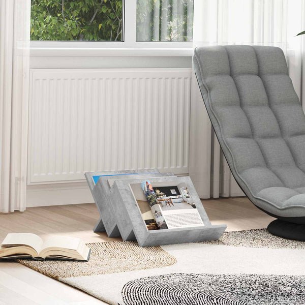 Magazinregal Beton Grau 53x40x28,5 cm